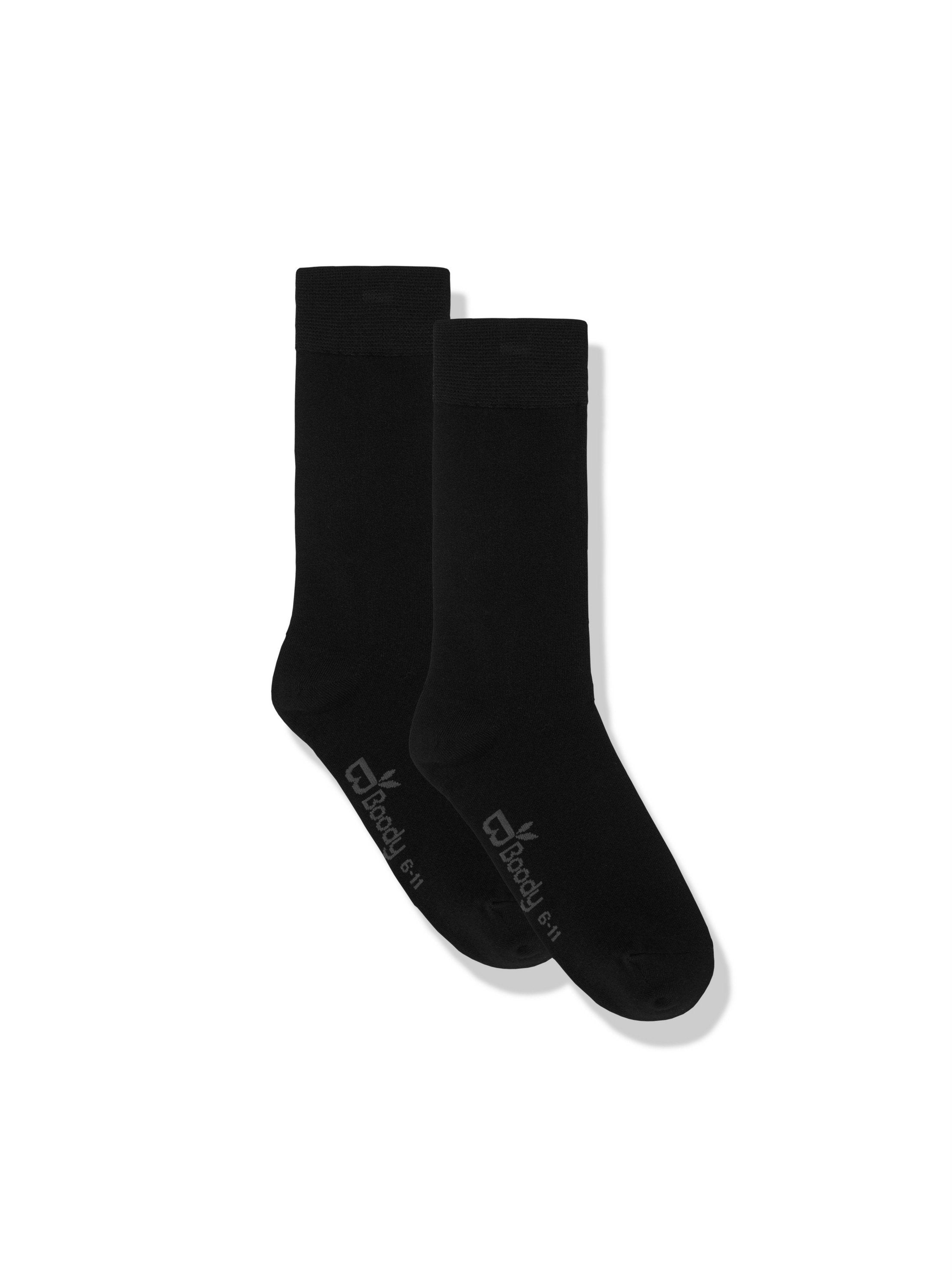 Boody | Men's Quarter Crew Sock in Black | Size I 6-11
